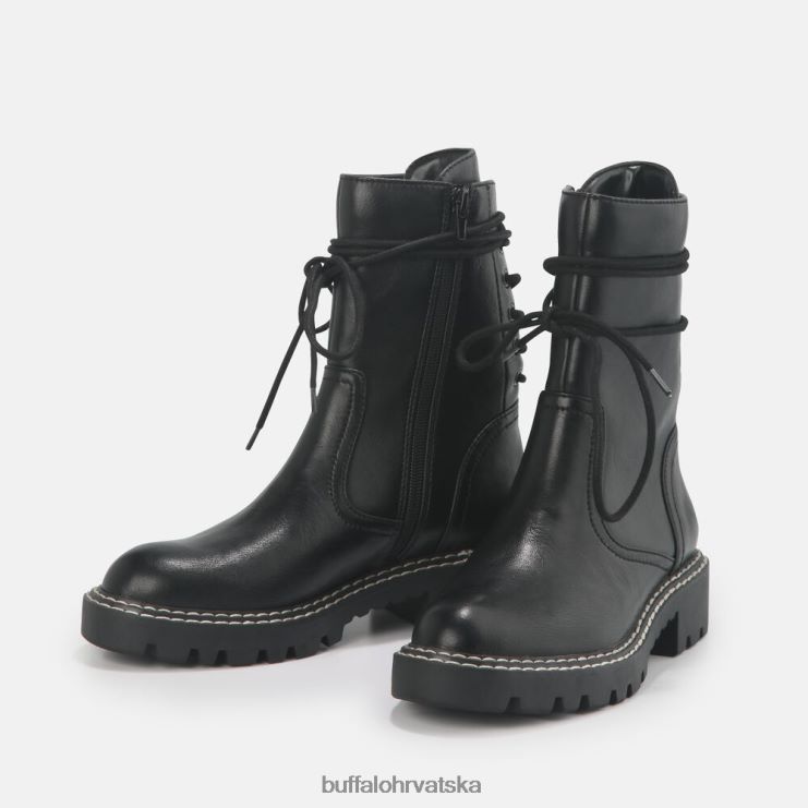 crno Buffalo stash gležnjača veganska |čizme TDD6T698